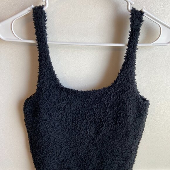 NWOT Skims Onyx Black Cozy Knit Tank Top - Picture 8 of 9